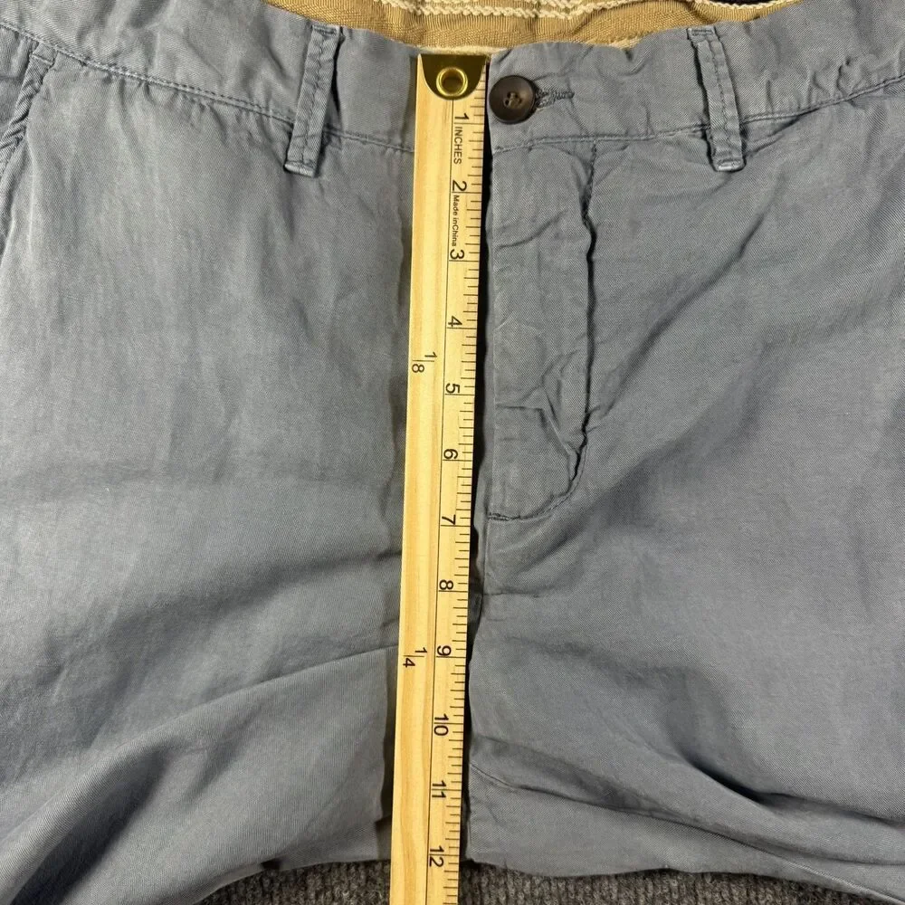 WHITESAND Italy Men’s Linen Lyocell Blend Chino Pants Light Blue Gray Size 48 32